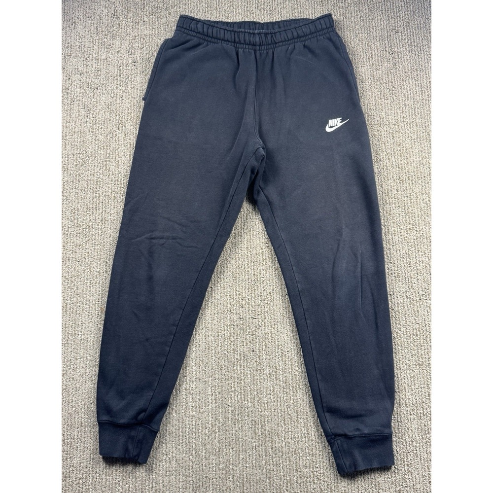 Nike Mens S Sportswear Club Fleece Jogger Pants Sweatpants Pockets Black